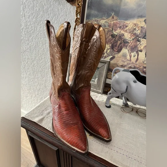 Vintage Justin Lizard Boots